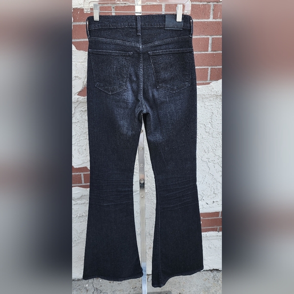 4/27 tall 26x34 LUCKY BRAND stretch black high rise button jean THE BELL FLARE - Picture 9 of 13
